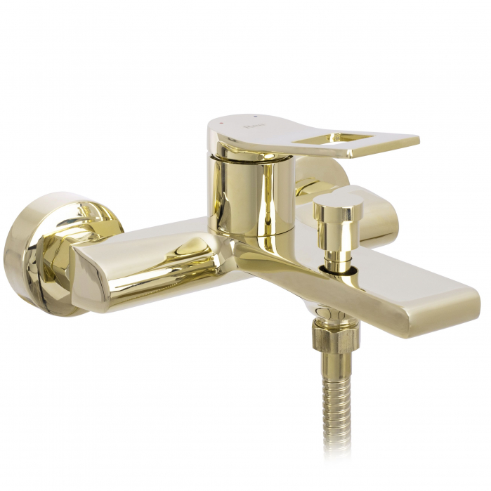 Baterie cada Soul Gold, montaj pe perete, alama, auriu, perlator aer [2]