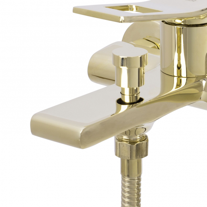 Baterie cada Soul Gold, montaj pe perete, alama, auriu, perlator aer [3]