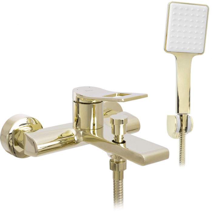 Baterie cada Soul Gold, montaj pe perete, alama, auriu, perlator aer [1]