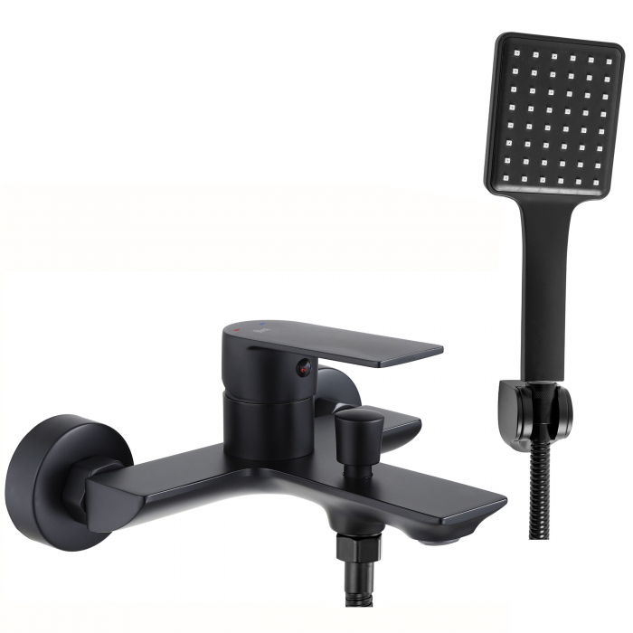 Baterie cada Urban Black, montaj pe perete, alama, negru, perlator aer [1]
