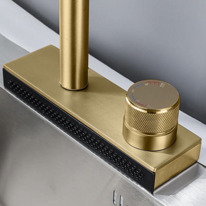 Baterie de bucătărie CONOR BRUSH GOLD [10]