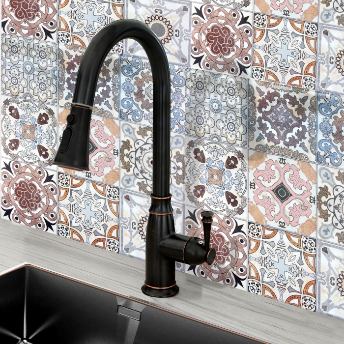 Baterie de bucatarie Deco Old Black inalta [6]