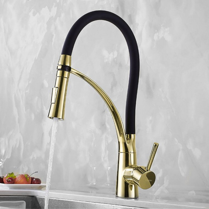 Baterie de bucătărie GASPAR BLACK /GOLD [3]