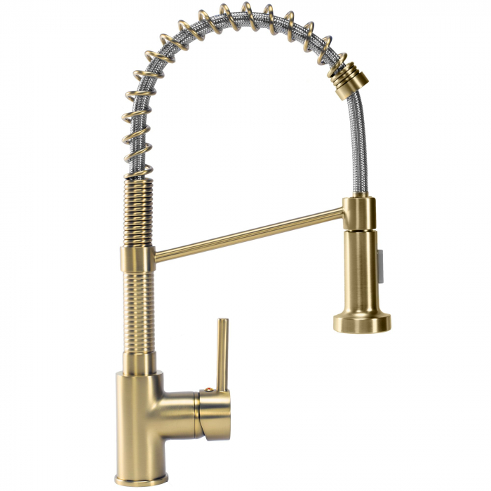 Baterie de bucătărie Spring Auriu [3]