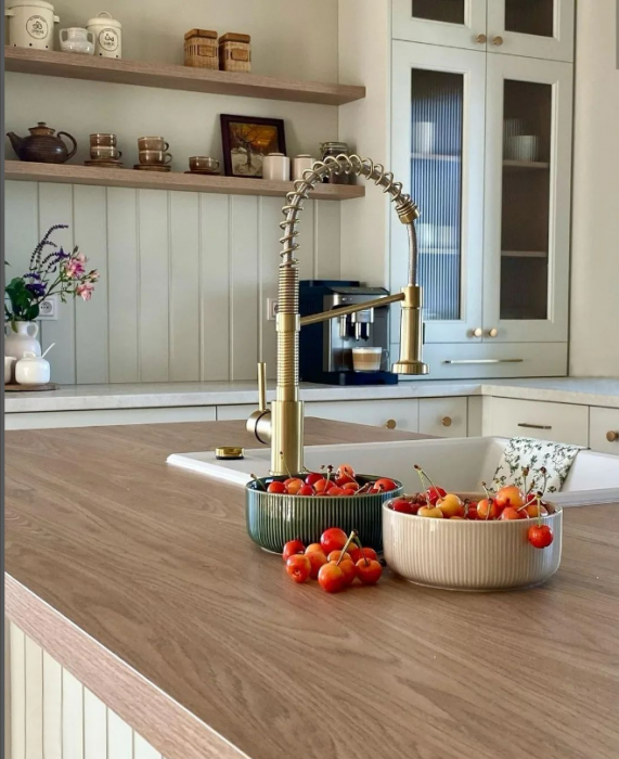 Baterie de bucătărie Spring Auriu [6]