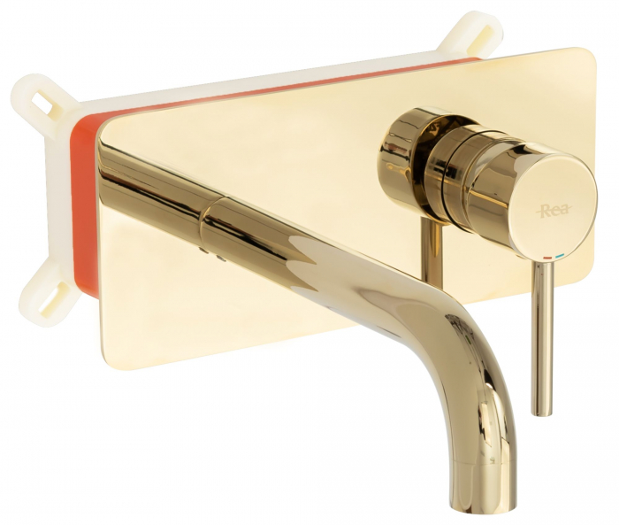 Baterie incastrata Aurie Viva Gold + Box, montaj pe perete, alama, auriu [1]