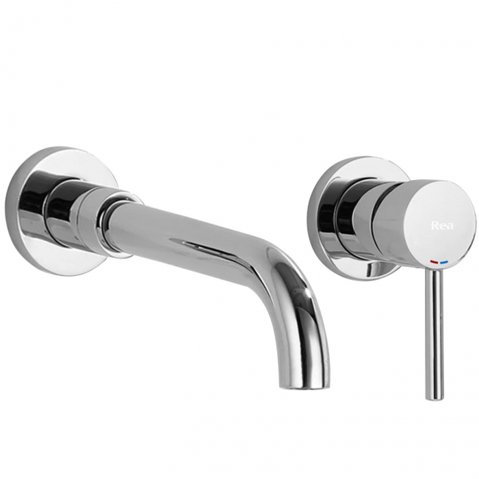 Baterie incastrata Lungo Long Chrome + Box, montaj incastrat, alama, crom, perlator aer [1]