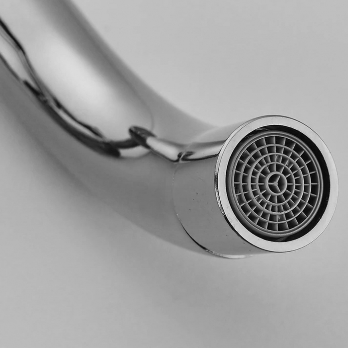 Baterie incastrata Lungo Long Chrome + Box, montaj incastrat, alama, crom, perlator aer [8]