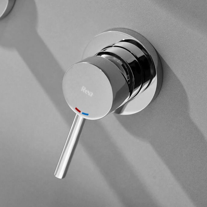 Baterie incastrata Lungo Long Chrome + Box, montaj incastrat, alama, crom, perlator aer [6]