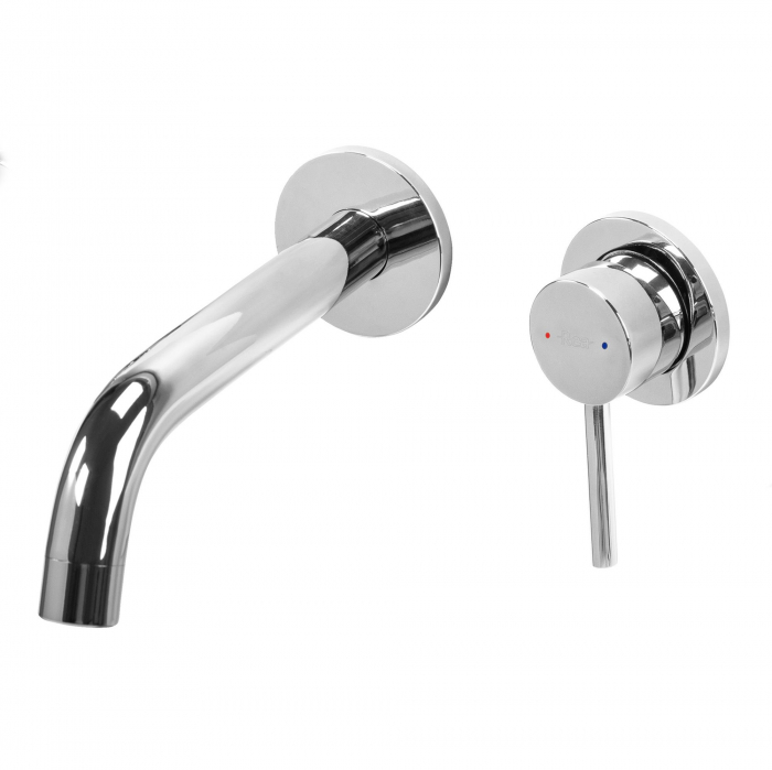 Baterie incastrata Owen Chrome + Box, montaj pe perete sau incastrat, alama, crom, perlator aer [4]