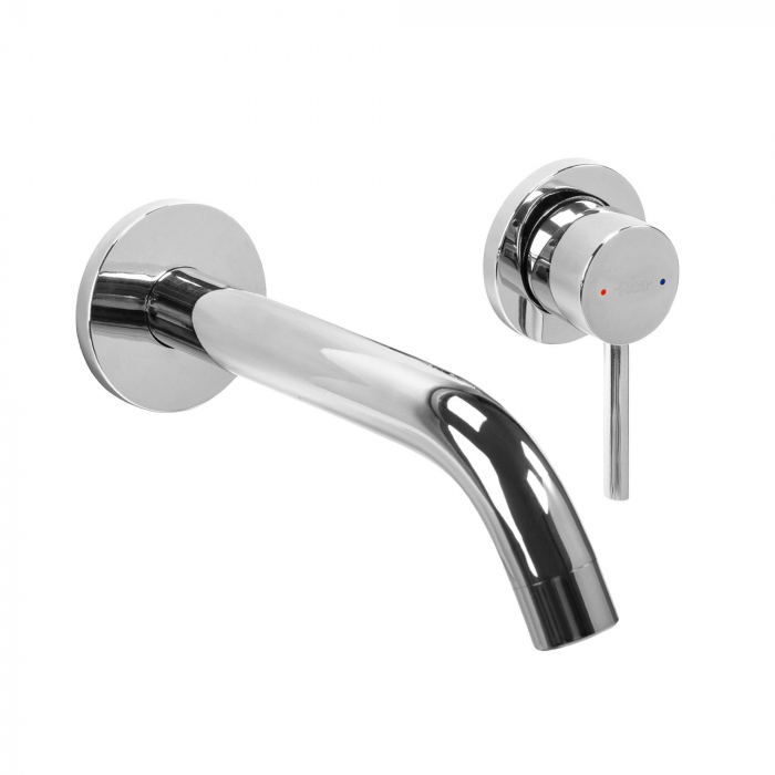 Baterie incastrata Owen Chrome + Box, montaj pe perete sau incastrat, alama, crom, perlator aer [3]