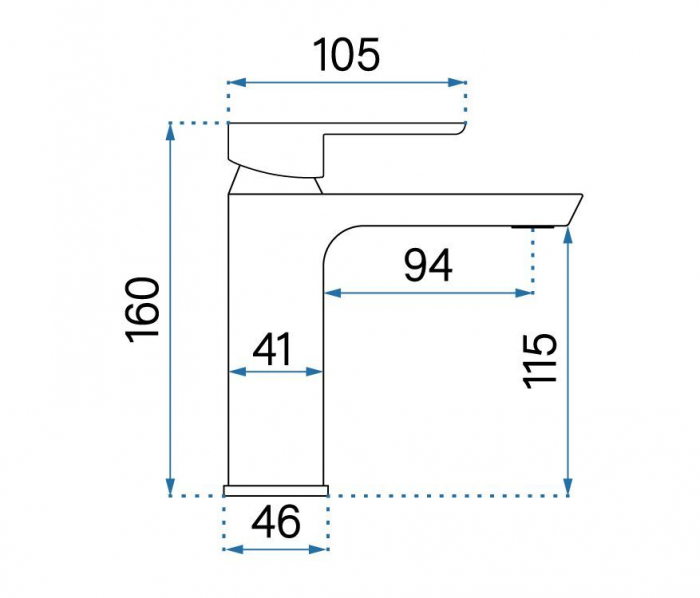 Baterie lavoar Argus Gold Brush Low, montaj pe blat sau lavoar, alama, auriu, perlator aer [7]