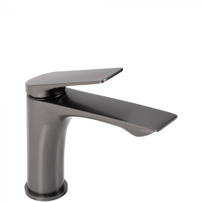 Baterie lavoar Avalon Titanium Low, montaj pe blat sau lavoar, alama, titanium, perlator aer [1]