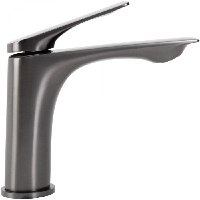 Baterie lavoar Avalon Titanium Low, montaj pe blat sau lavoar, alama, titanium, perlator aer [3]