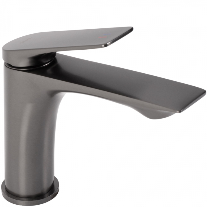 Baterie lavoar Avalon Titanium Low, montaj pe blat sau lavoar, alama, titanium, perlator aer [2]