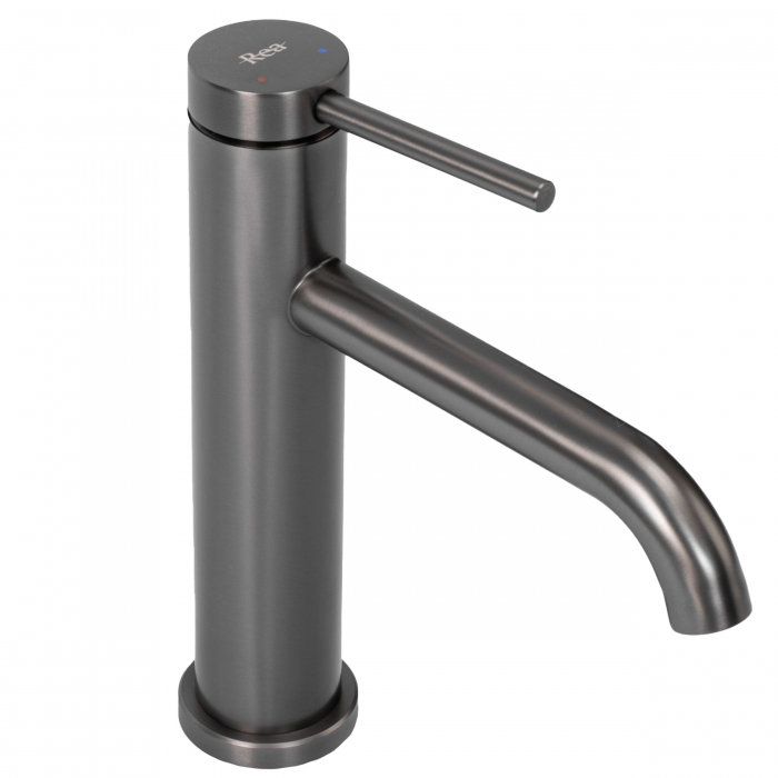Baterie lavoar Clif Titanium, montaj pe blat sau lavoar, alama, titanium, perlator aer [2]
