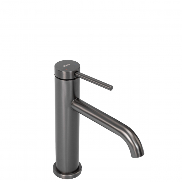 Baterie lavoar Clif Titanium, montaj pe blat sau lavoar, alama, titanium, perlator aer [1]