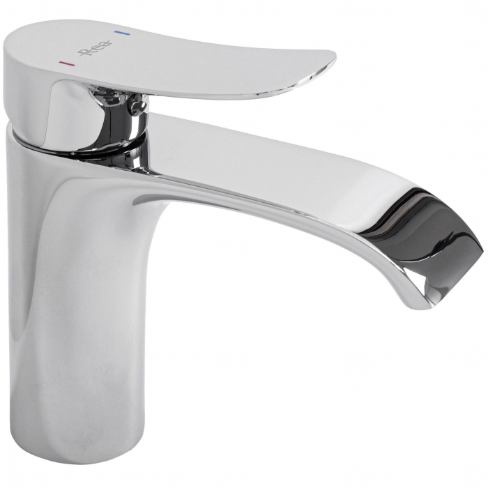 Baterie lavoar Dart Chrome Low, montaj pe blat sau lavoar, alama, crom, perlator aer [4]
