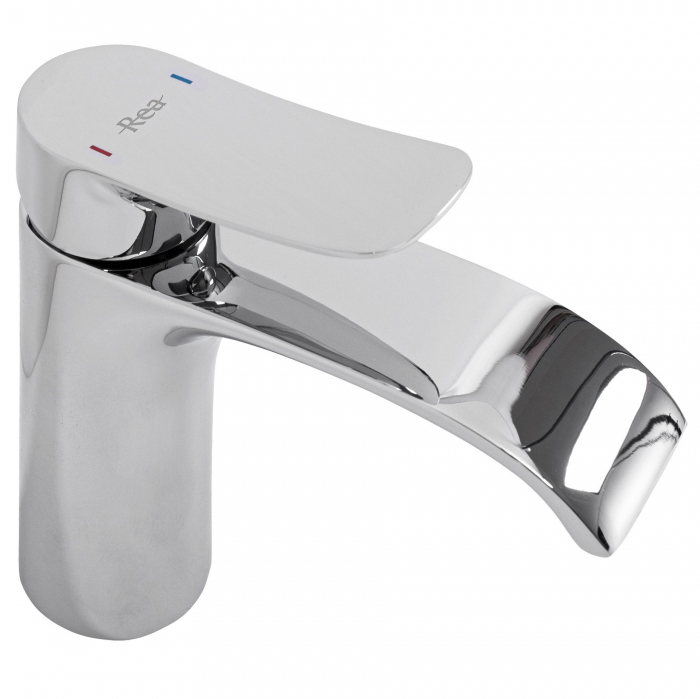Baterie lavoar Dart Chrome Low, montaj pe blat sau lavoar, alama, crom, perlator aer [3]