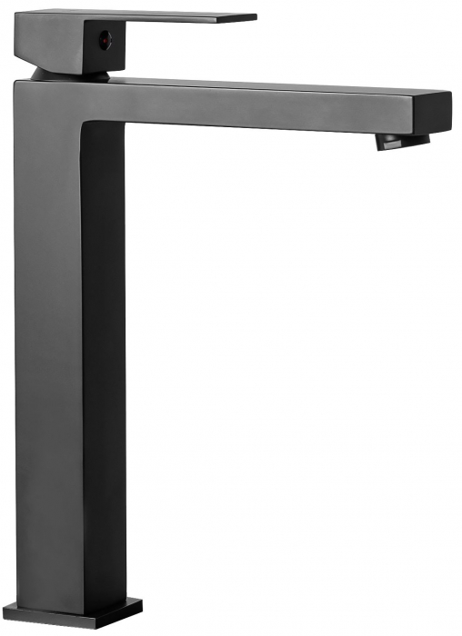 Baterie lavoar Fenix Black Mat Rea, montaj pe blat sau lavoar, alama, negru, perlator aer [1]