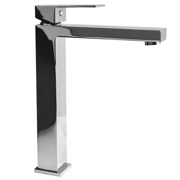 Baterie lavoar Fenix Chrom High, montaj pe blat sau lavoar, alama, crom, perlator aer [3]