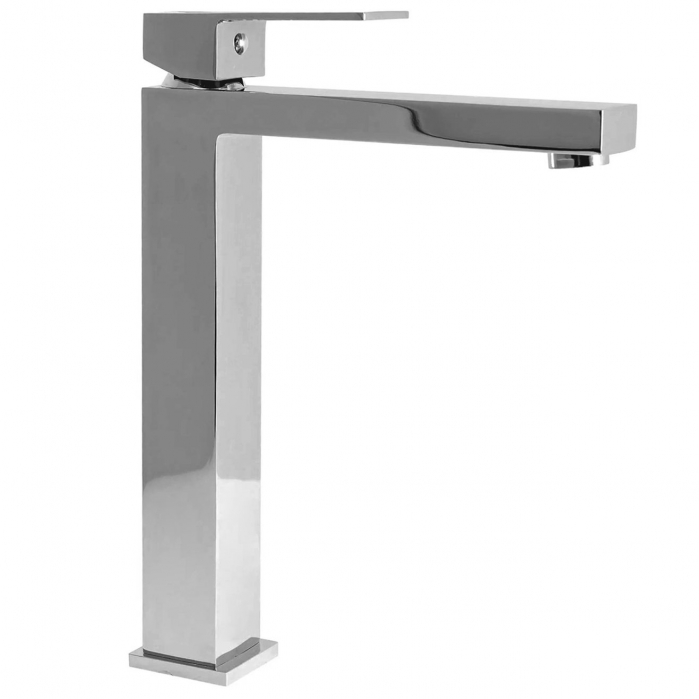Baterie lavoar Fenix Chrom High, montaj pe blat sau lavoar, alama, crom, perlator aer [1]