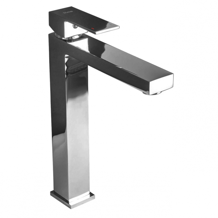 Baterie lavoar Fenix Chrom High, montaj pe blat sau lavoar, alama, crom, perlator aer [2]