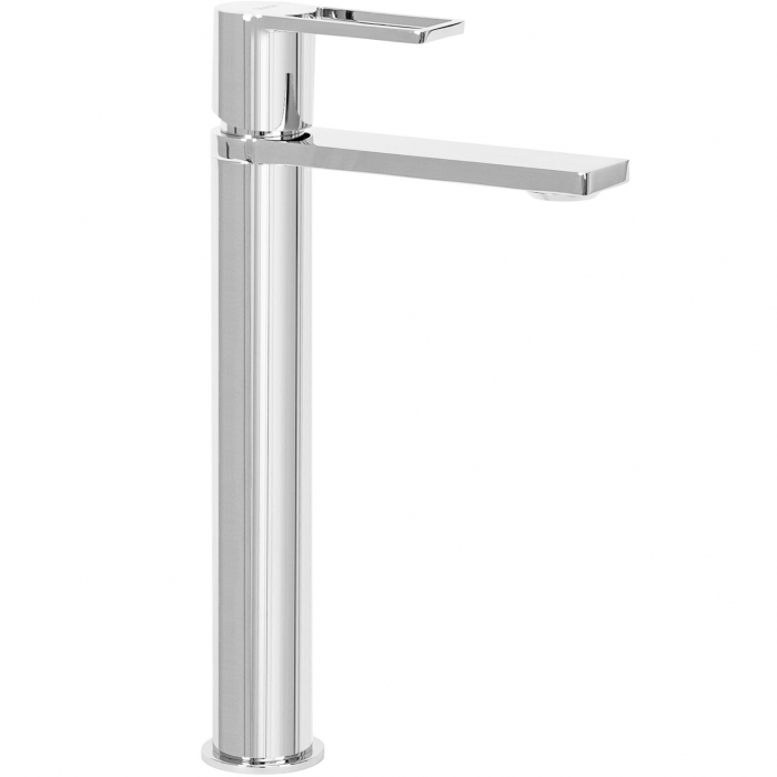 Baterie lavoar Flip Chrom High, montaj pe blat sau lavoar, alama, crom, perlator aer [1]