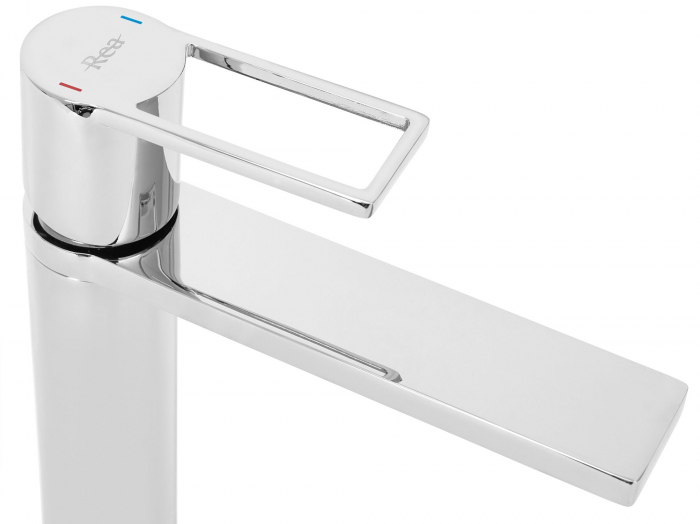 Baterie lavoar Flip Chrom High, montaj pe blat sau lavoar, alama, crom, perlator aer [4]