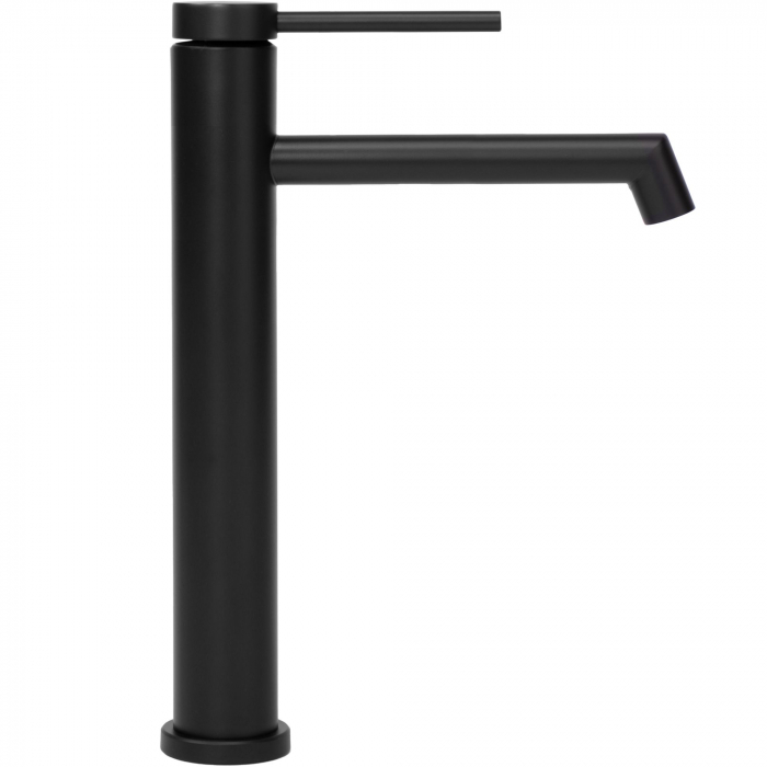 Baterie lavoar Foss Black Matt High, montaj pe blat sau lavoar, alama, negru, perlator aer [2]