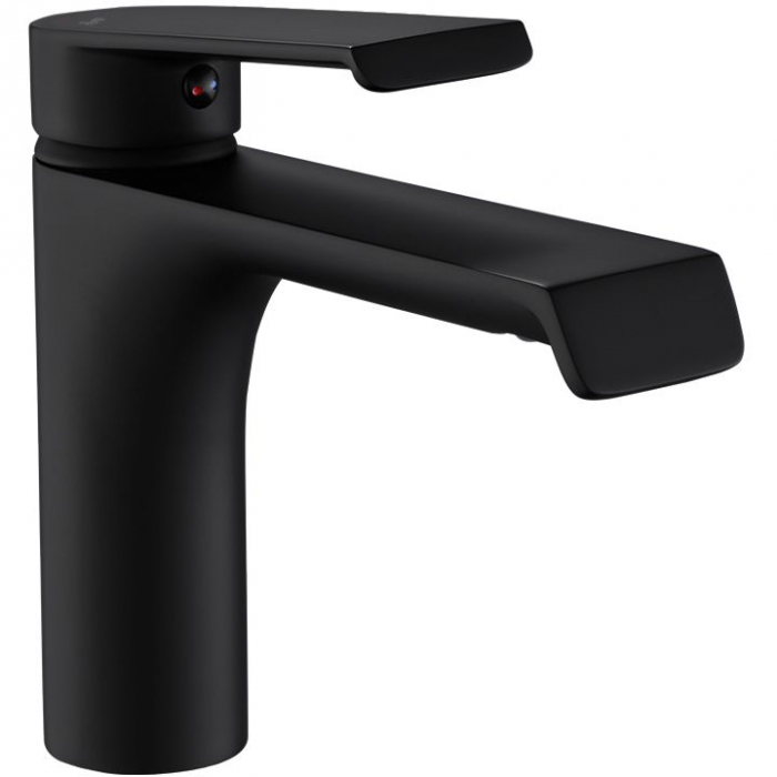 Baterie lavoar Hass Black Low, montaj pe blat sau lavoar, alama, negru, perlator aer [2]