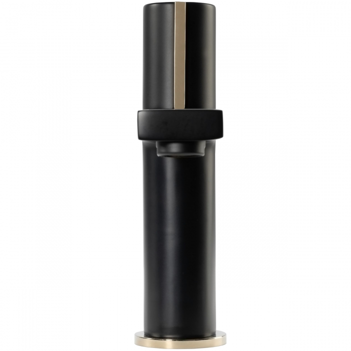 Baterie lavoar Icon Negru inalta, montaj pe blat sau lavoar, alama, negru, perlator aer [2]