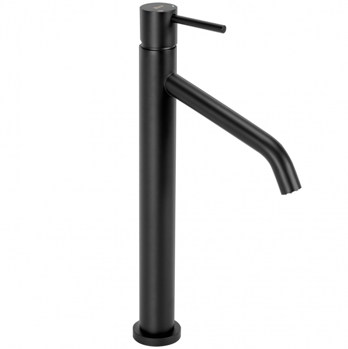 Baterie lavoar Level Black High, montaj pe blat sau lavoar, alama, negru, perlator aer [3]