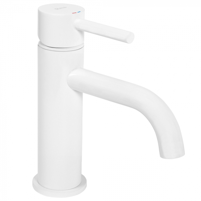 Baterie lavoar Lungo White Low, montaj pe blat sau lavoar, alama, alb, perlator aer [2]