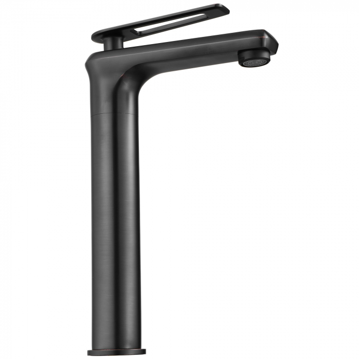 Baterie lavoar Negru Blade Old Black High, montaj pe blat sau lavoar, alama, negru, perlator aer [2]