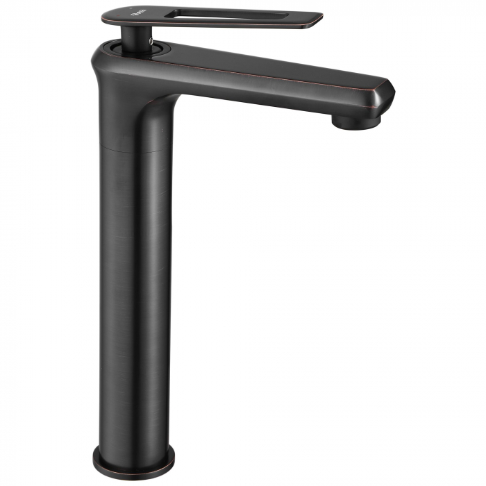 Baterie lavoar Negru Blade Old Black High, montaj pe blat sau lavoar, alama, negru, perlator aer [1]