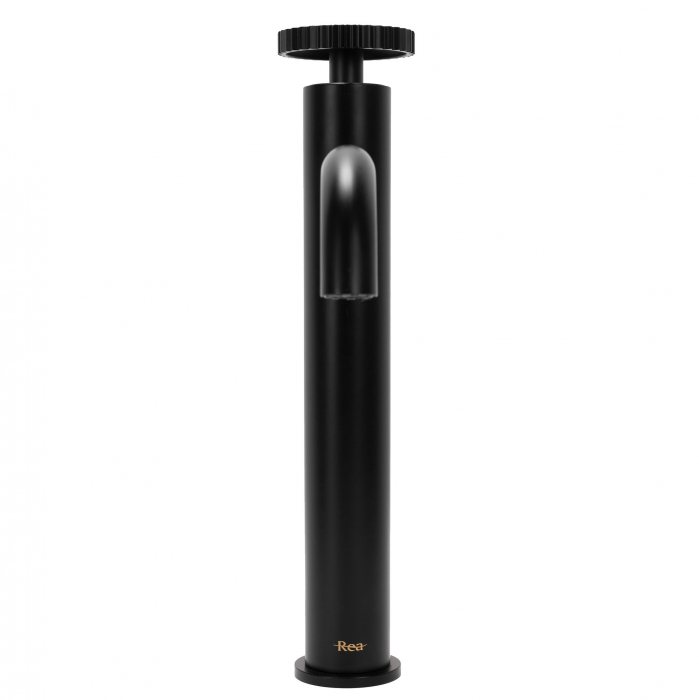 Baterie lavoar Negru Sonic, montaj pe blat sau lavoar, alama, negru [3]