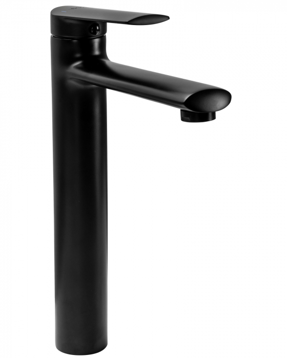 Baterie lavoar Negru Sonic, montaj pe blat sau lavoar, alama, negru [1]