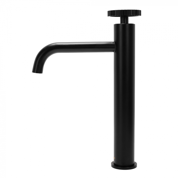 Baterie lavoar Negru Sonic, montaj pe blat sau lavoar, alama, negru [2]