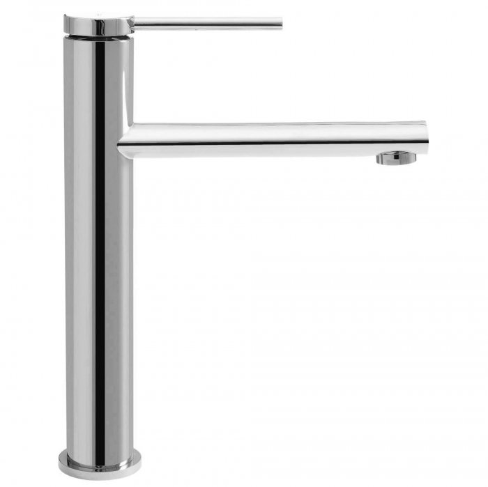 Baterie lavoar Oval Chrom High, montaj pe blat sau lavoar, alama, crom, perlator aer [2]