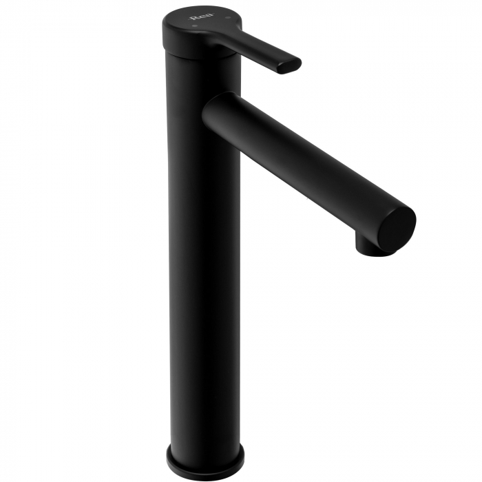 Baterie lavoar Pixel Black High, montaj pe blat sau lavoar, alama, negru, perlator aer [3]