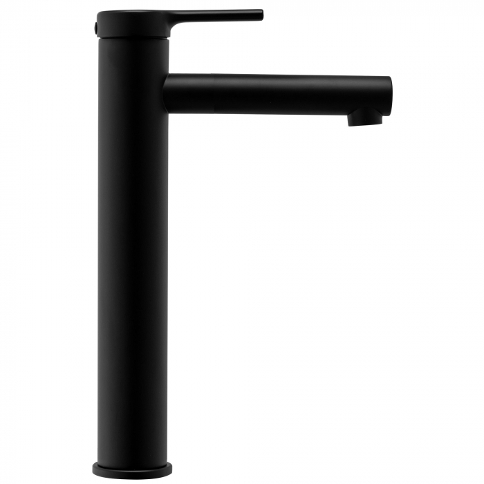 Baterie lavoar Pixel Black High, montaj pe blat sau lavoar, alama, negru, perlator aer [2]