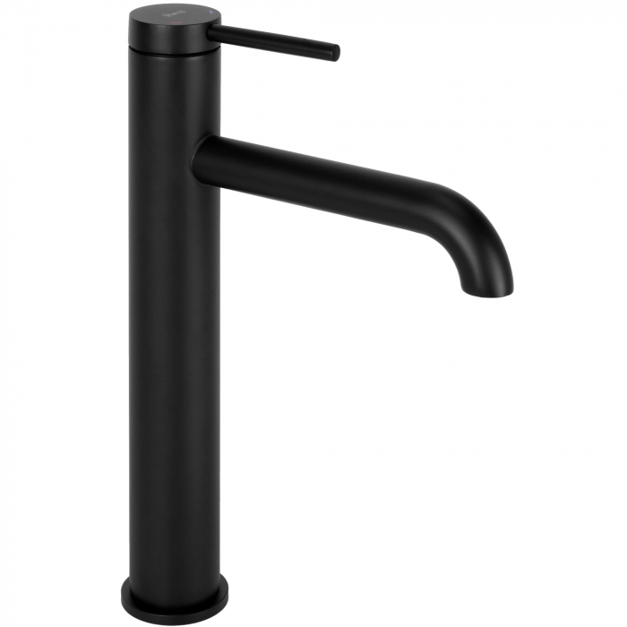 Baterie lavoar Spot Black High, montaj pe blat sau lavoar, alama, negru, perlator aer [1]