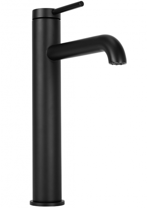 Baterie lavoar Spot Black High, montaj pe blat sau lavoar, alama, negru, perlator aer [3]