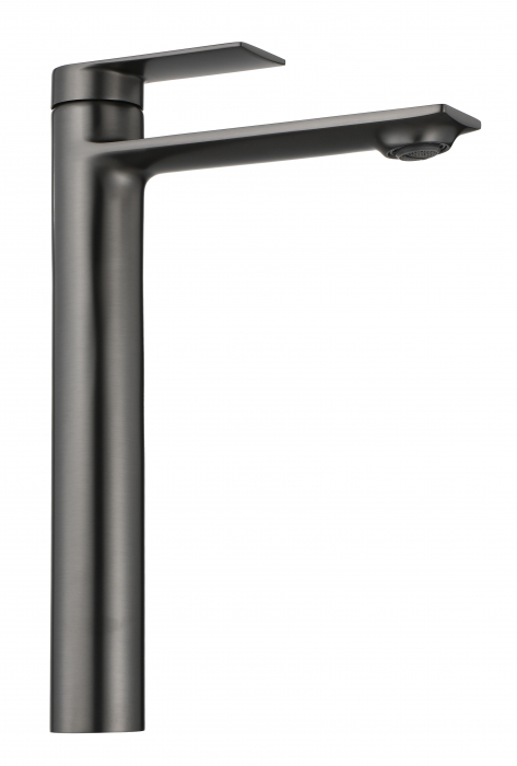 Baterie lavoar Storm Titanium High, montaj pe blat sau lavoar, alama, titanium, perlator aer [3]