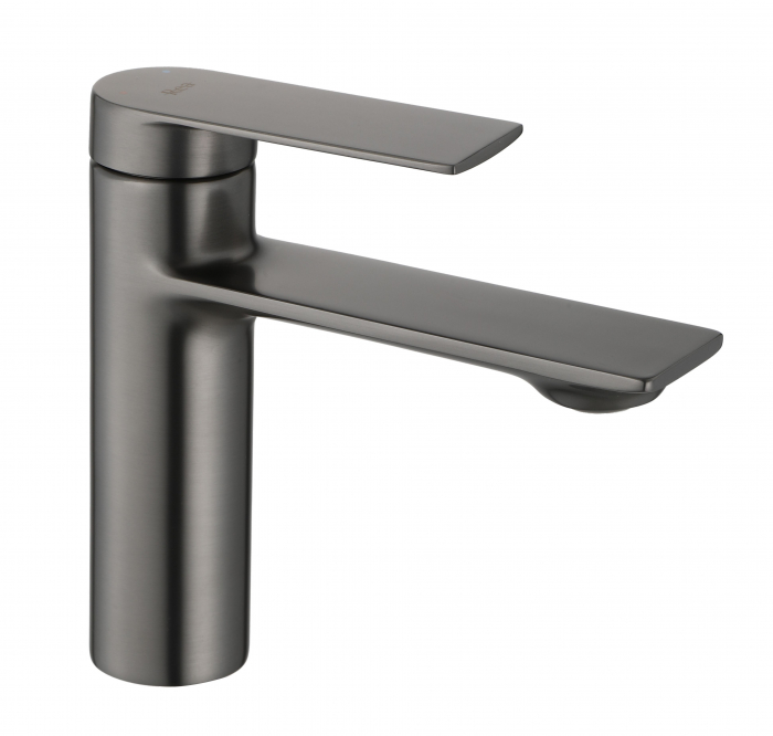 Baterie lavoar Storm Titanium Low, montaj pe blat sau lavoar, alama, titanium, perlator aer [2]