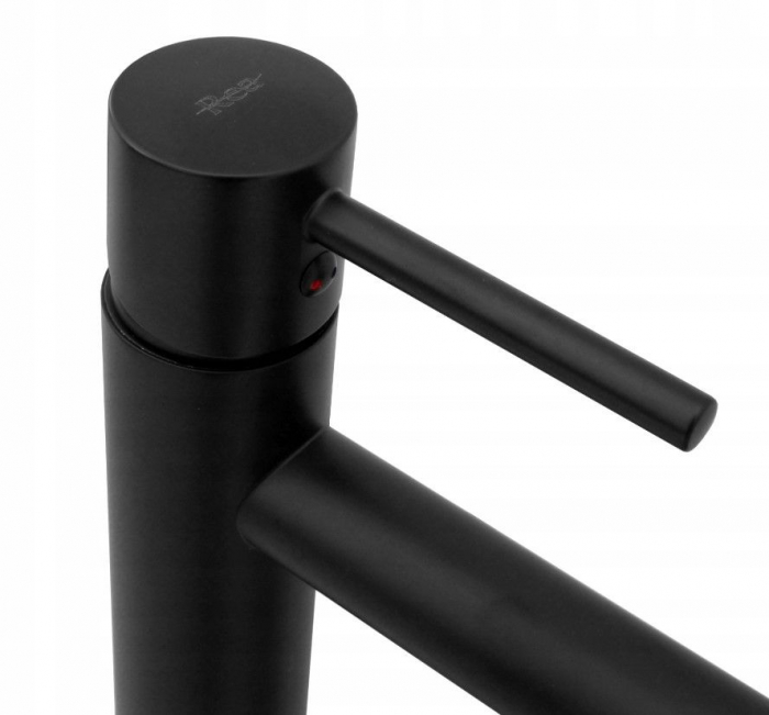 Baterie lavoar Tess High Black, montaj pe blat sau lavoar, alama, negru [2]
