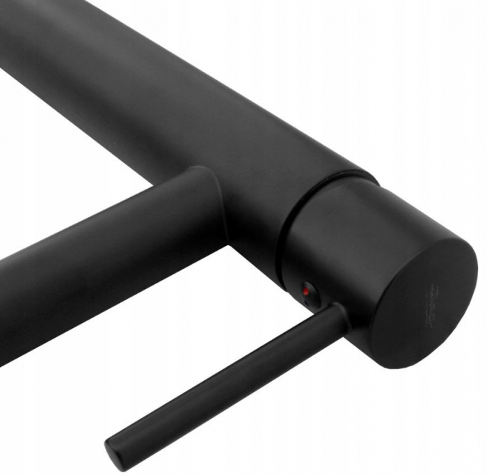 Baterie lavoar Tess High Black, montaj pe blat sau lavoar, alama, negru [4]