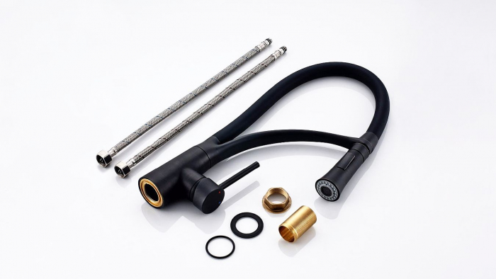 Baterie pentru bucatarie Gaspar Black mat [3]