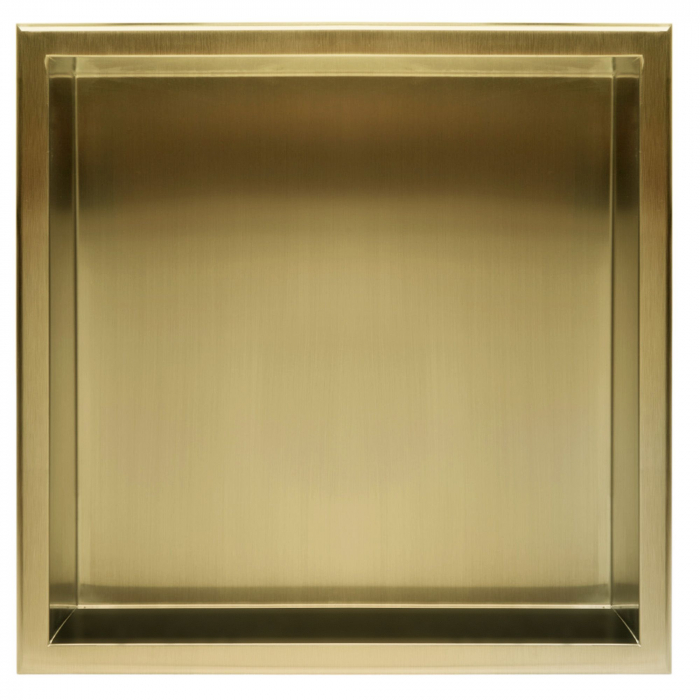 bathroom shelf 30x30 gold brush [5]